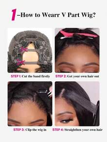 V Part Afro Kinky Curly Wave Human Hair Wig For Beginner Friendly Glueless V Shape Kinky Curly Wigs Flawless Natural Natural-Looking Hair From 10 To 20 Inches - Natural Black - View 10