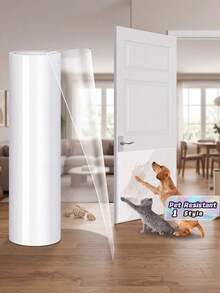 Volume 1 Cat/Dog Scratch Prevention Film, Furniture, Sofa, Wall, Door Scratch Prevention, Transparent Self-Adhesive Damage Protection Film, Easy To Apply, Suitable For Halloween Or Christmas Decorations - Multicolor - View 1