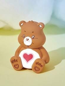 SHEIN X Care Bears 1 زينة على شكل دب Q، زينة طاولة، هدية. - بني - مشاهدة 2