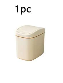 Mini Desktop Plastic Trash Can With Flip‑Top Lid, Creative European Style Small Tabletop Waste Basket For Home Living Room - multicolor - View 11