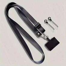 Adjustable Phone Lanyard, Dual-Use Strap For Hanging Or Crossbody, Solid Color Halter, Suitable For Hanging Smartphones, Bags, And Keys, Convenient - Multicolor - View 18