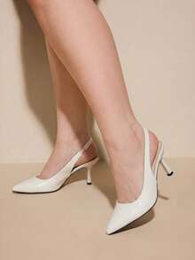 CUCCOO CURVES Women's Pointed Light Design Daily Versatile Fashion High-Heeled Shoes Fall Shoes - apricot light - View 3