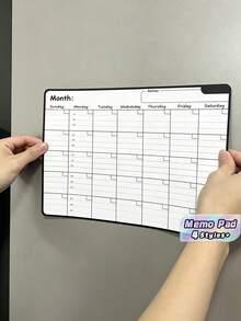 Erasable Monthly & Weekly Planner, Magnetic Calendar Stickers, Whiteboard Flexible Magnetic Note Pads, Message Boards, Refrigerator Magnets - multicolor - View 1