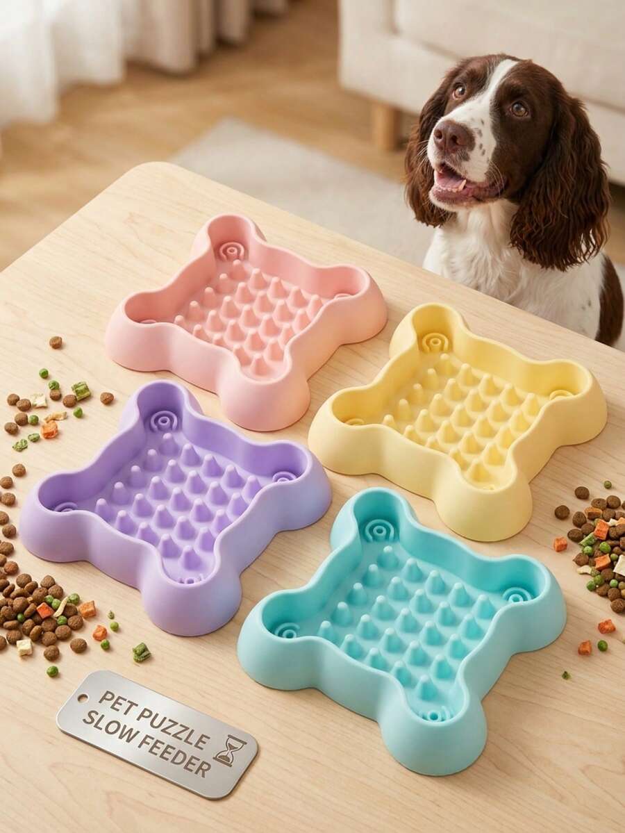 PETSIN 1 Piece Pet Bowl, Dog Bowl, Pet Slow Feeder Bowl, Anti-Choking ...