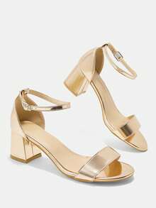 CUCCOO CURVES Plus Size Women's Simple Classic Design Bund Sandals For Christmas Wide Fit Summer Shoes - Champagne A - View 10