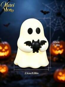 Muroi Mono Halloween Glow Ghost Figurine | Luminous Collectible Shelf Display Decor - Multicolor - View 4