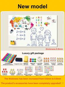 19.69In Magnetic Whiteboard Sticker Free Cutting Scratch Proof Self Adhesive Dry Erase Wall Decal For Classroom Office Home Kitchen Fridge Door Planner Organization With Luxury Gift Package Holiday Party Housewarming Gift - 40*50cm Whiteboard - View 3