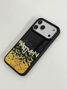 ShellaStory BATMAN X SHEIN A Stylish, High-End Printed Pattern Protective Phone Case Design, Perfect Compatible With Iphone – A Cute, Fashionable, And Sophisticated Phone Case. - Multicolor - View 5