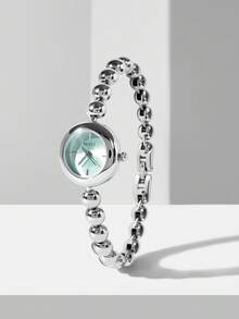 MOTF PREMIUM FASHION SILVER DOUDOU SMALL DIAL WATCH WOMEN'S NEW LIGHT LUXURY NICHE WOMEN'S TEMPERAMENT VERSATILE BRACELET WATCH - silver - View 3
