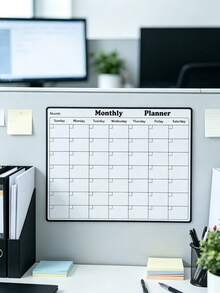 Erasable Monthly & Weekly Planner, Magnetic Calendar Stickers, Whiteboard Flexible Magnetic Note Pads, Message Boards, Refrigerator Magnets - multicolor - View 7