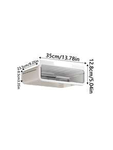 Desk Bottom Drawer‑Type Storage Box, Invisible Under‑Desk Organizer For Office Home Study Desk Stationery Supplies Storage - Multicolor - View 5
