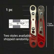 Ratchet Screwdriver Handles Narrow Spaces, Front And Rear, Elbow Wrench, Right Angle Bending, Cross Screwdriver, Steel Material, Red Color, Requires Assembly, Non-Electric, Battery-Free For Industrial And Scientific Use, Tools For Men - Red - View 7