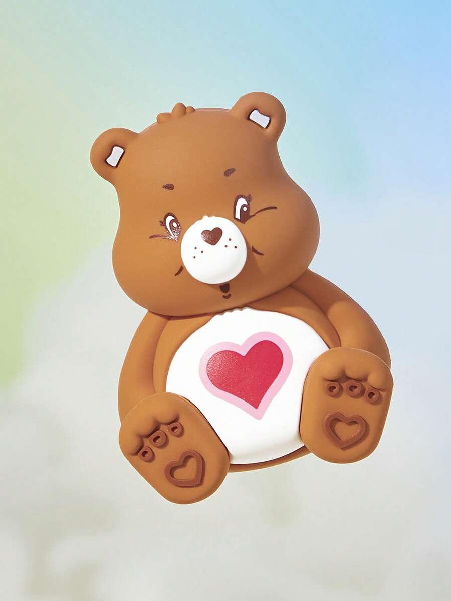 SHEIN X Care Bears 1 زينة على شكل دب Q، زينة طاولة، هدية. - بني - مشاهدة 1