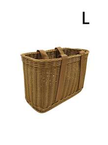 Wicker Shopping Basket With Handles - A Reusable Handwoven Market Basket Suitable For Grocery Stores, Farmers Markets, Harvesting, Picnic Bouquet Collection, And Home Storage. - Picnic Basket - View 12