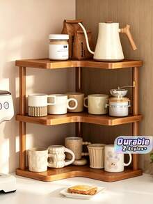Kệ lưu trữ cốc nhiều tầng để bàn, giá đỡ cốc nhỏ trên mặt bàn, kệ trưng bày bộ trà gia dụng cho mặt bàn - Nhiều màu - Xem 1