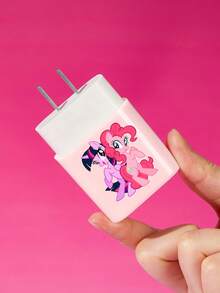 My Little Pony X SHEIN 4件組數據線保護套，適用於充電線，櫻桃印花圖案，充電線保護套（不含數據線） - 粉色 - 查看 7