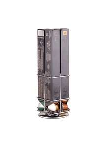1 pieza Estante giratorio para almacenamiento de cápsulas de café, caja de tira de cápsulas con estante de almacenamiento integrado, estante de almacenamiento y exhibición de cápsulas de café para escritorio del hogar - Multicolor - Ver 8