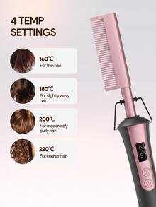 JMMO Copper Comb AC100-240V~, 42W, PTC Heating Adjustable Temperature In 4 Levels (170190210230 ℃) - US A Type Plug(110-127V) - View 3