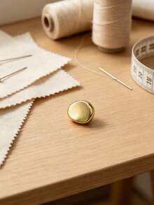 1 Pack 10 Pieces Irregular Concave‑Convex Wrinkled Metal Buttons Versatile Decorative Fasteners For Men Women Shirt Cardigan Outerwear Sewing Accessories - 10pcs - View 6
