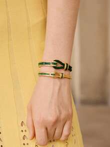 MOTF PREMIUM PRE ELEGANT MINIMALIST MICRO-SET MINIMALIST GREEN STONE JEWELRY - Green - View 1