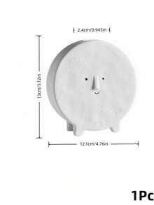 Haus Hana 1PC Small Opening Ceramic Flower Arrangement Vase With Cute Expression, Creative Geometric Shaped Dried Flower Holder, DIY Floral Display Vessel For Living Room Entryway Office Home Daily Use - multicolor - View 20