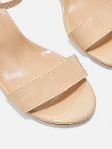 CUCCOO CURVES Plus Size Women's Simple Classic Design Bund Sandals For Christmas Wide Fit Summer Shoes - Pearlescent apricot - View 8