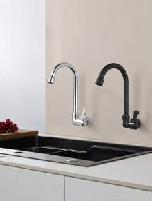 Matte Black Wide Spray Shower Faucet, Waterfall Sink Tap, 3-Hole Mount Double Handle Modern Vanity Faucet With Pop-Up Drain Assembly & Supply Hoses, 8 Inch - A - View 10