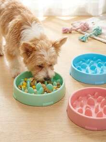 PETSIN 1 Pet Bowl, Pet Slow Feeder Bowl, Dog Bowl, Anti-Choking Feeding Bowl, Helps Slow Down Eating And Improves Digestion - multicolor - View 1
