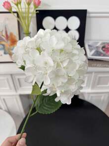 3Pcs 73cm Large Artificial Hydrangea Flowers Full Fluffy High Quality Silk Faux Plant With 90 Petals For Wedding Home Living Room Bedroom Kitchen Party Bridal Bouquet Table Centerpiece Decor Must Have - White - View 10