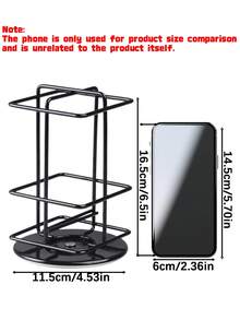 1 pieza Estante giratorio para almacenamiento de cápsulas de café, caja de tira de cápsulas con estante de almacenamiento integrado, estante de almacenamiento y exhibición de cápsulas de café para escritorio del hogar - Multicolor - Ver 3