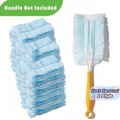 50pcs Disposable Duster Pen Refills, Static Dust Removal Cloths - For Easy Dusting Of Electronics, Furniture, Blinds And Ceiling Fans - Cleaning Supplies, Cleaning Accessories