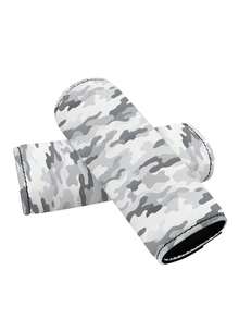 2PCS Handle Grip Covers Grey Camo Print Hook And Loop Fastener Anti Slip Comfortable Protective Sleeve For Car Roof Grab Handle Luggage Pull Handle Pet Leash Handle Multi Purpose Practical Accessory - Multicolor - View 8