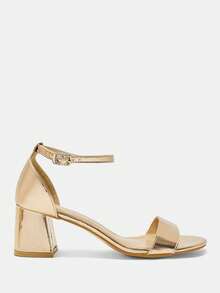 CUCCOO CURVES Plus Size Women's Simple Classic Design Bund Sandals For Christmas Wide Fit Summer Shoes - Champagne A - View 2