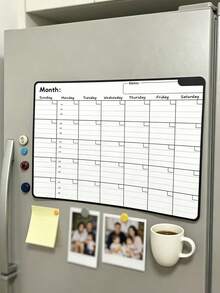 Erasable Monthly & Weekly Planner, Magnetic Calendar Stickers, Whiteboard Flexible Magnetic Note Pads, Message Boards, Refrigerator Magnets - multicolor - View 2