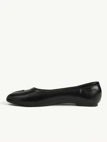 CUCCOO CHICEST Ladies Brown Personalized Toe Cap Flat Shoes Fall Shoes - Black 1 - View 12