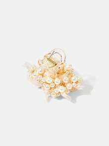 MOTF PREMIUM PRE WHITE IMITATION PEARL YARN GRAB CLIP - White - View 5