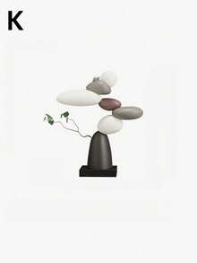 1PC Floor-Standing Abstract Sculpture Rotating Decoration Item, A Modern Touch, Suitable For Use In Entrance Halls, Living Rooms, Cabinets, Office Corners And Exhibition Halls, It Is A Must-Have Item. - multicolor - View 10