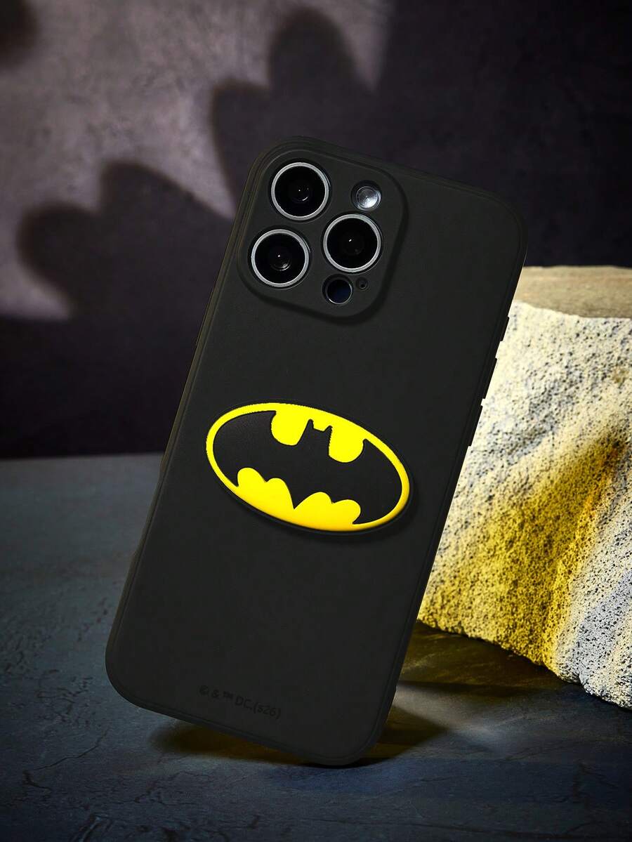BATMAN X SHEIN 黑色啞光手機殼適用於Phone11-17系列 - 彩色 - 查看 1