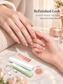 Teckwe LED Nail Lamp, USB-Rechargeable Cordless Nail Light, Portable Smart Timer Gel Nail Drying Lamp, Fast-Curing For Gel Polish, Acrylics, And Nail Extensions – Compact Nail Tool For Salon And Travel 180mAh - Multicolor - View 4