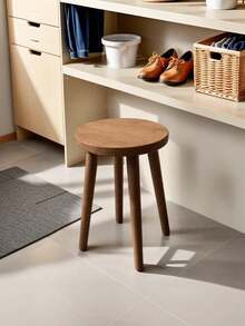 1PC Removable Wooden Round Seat - Anti-Slip Multi-Functional Stool - Suitable For Dressing Tables, Bars, Bathrooms, Flower Pot Stands, Living Rooms, Dining Rooms, And Offices - Multicolor - View 9
