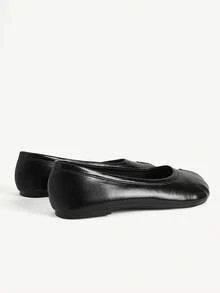 CUCCOO CHICEST Ladies Brown Personalized Toe Cap Flat Shoes Fall Shoes - Black 1 - View 13
