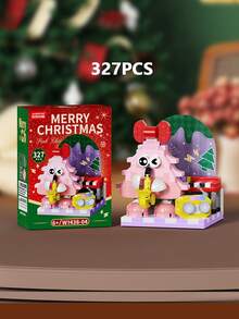 Christmas Building Blocks Set, Q‑Version Santa, Snowman, Reindeer, Elf, Christmas Tree & Christmas Stocking Bricks Kit, Exquisite DIY Desktop Ornament, Xmas Holiday Gift For Boys & Girls - Multicolor - View 8
