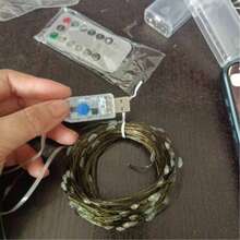 20M LED String Lights, 8‑Mode Deep Green Copper Wire Lights, Star‑Effect Fairy Lights For Christmas Tree, Wicker Wreath, Holiday Decorations - Colored Light - View 5