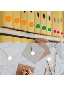 4/6rolls Round Dot Stickers Color Coding Labels,Colorful Coding Label Sticker For File Classification,Mark Key Points,Coloring,Student Classroom,Office,Organizing,For Christmas Gift Ideas,Holiday Home Decorations(1 Roll=500pcs),Classroom - multicolor - View 6