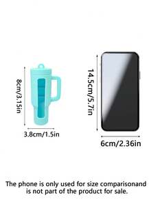Silicone Lipstick Protective Case With Keychain, Creative Scratch Resistant Lip Balm Sleeve Cover - Multicolor - View 3