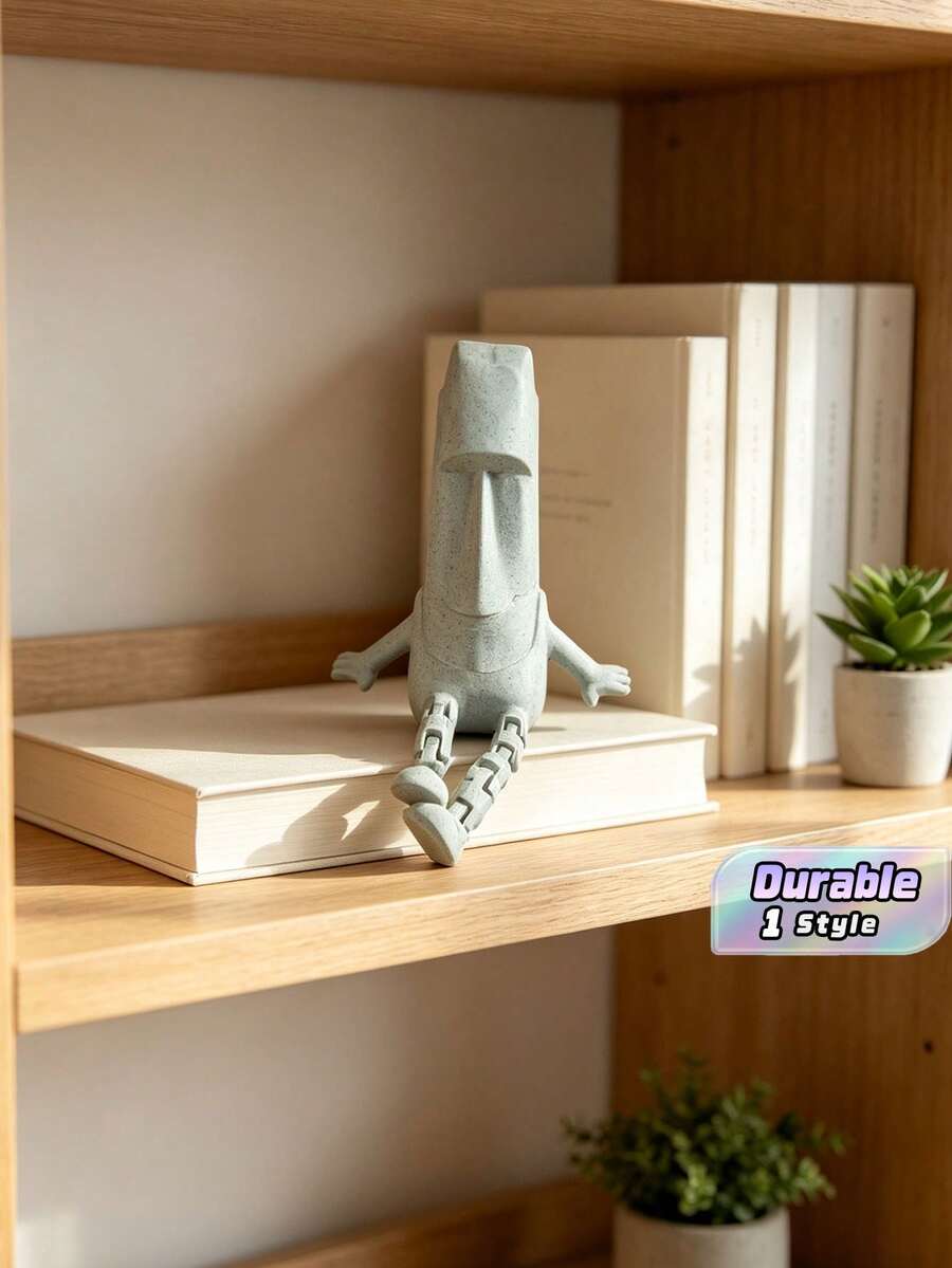 3D列印復活節石像,可動可擺姿勢人偶,大理石紋桌面裝飾品,創意居家桌面裝飾收藏展示件 - 多色 - 查看 1