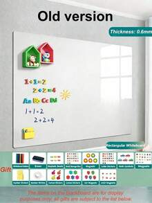 19.69In Magnetic Whiteboard Sticker Free Cutting Scratch Proof Self Adhesive Dry Erase Wall Decal For Classroom Office Home Kitchen Fridge Door Planner Organization With Luxury Gift Package Holiday Party Housewarming Gift - 40*50cm Whiteboard - View 8