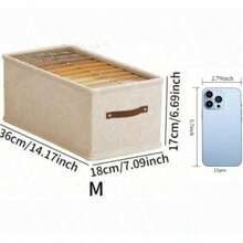 1pc White Clothes Storage Box, Foldable Oxford Cloth Drawer Style Clothing Storage Box, No Compartment Closet Organizer For Jeans, Sweaters, Etc. Decorations Autumn Decor Festival Decor Room Decor Home Decor Fall Decor Bedroom Decor - Multicolor - White - View 22