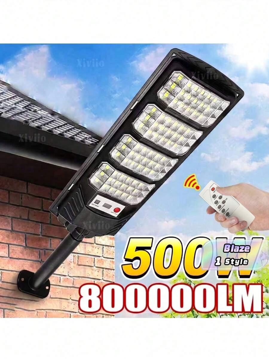 800000LM Super Powerful Solar LED Light Outdoor 500W High Power Outdoor Solar Wall Lamp Garden Street Spotlight
