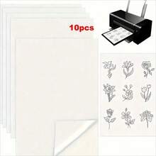 Kertas Stabilizer Bordir Perekat Larut Air Ukuran A4 - 1/10 Lembar Kertas Cetak Berat Sedang, Cocok untuk Printer Inkjet, Bahan Kerajinan DIY, Kain Bordir, Alat Bordir - warna-warni - View 11